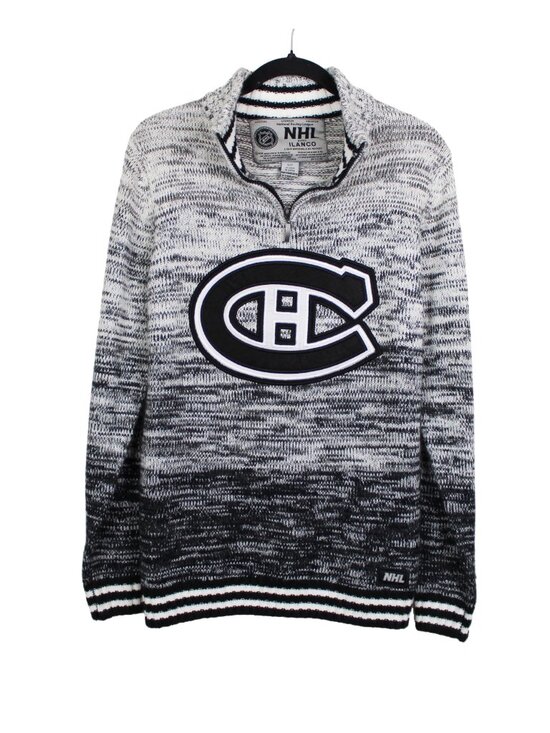 NHL Other - NHL by ILANCO Montreal Canadiens Quarter Zip Knit Sweater